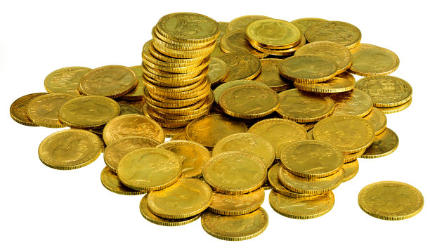 一堆金币图片下载