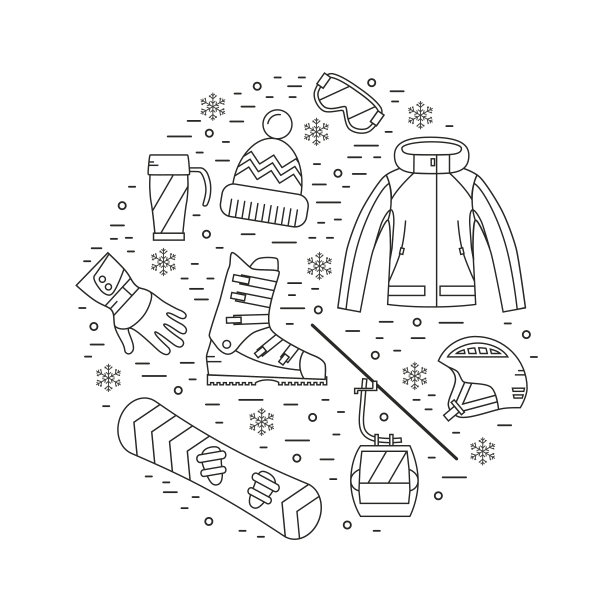 冬季运动图解图片下载