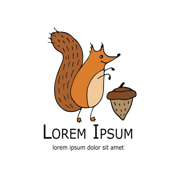 你设计的有趣的坚果松鼠图片下载