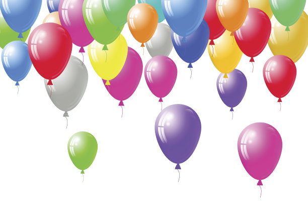 节日气球背景图片下载