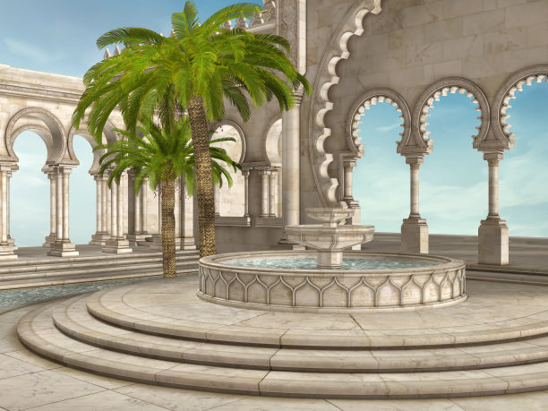 东方喷泉图片下载