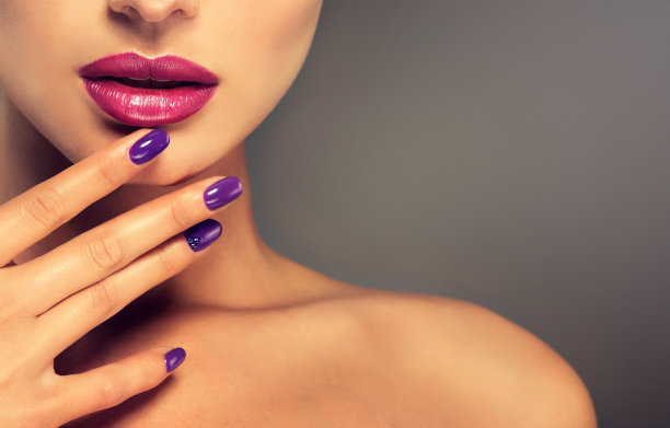 奢华时尚风格，美甲美甲。图片下载