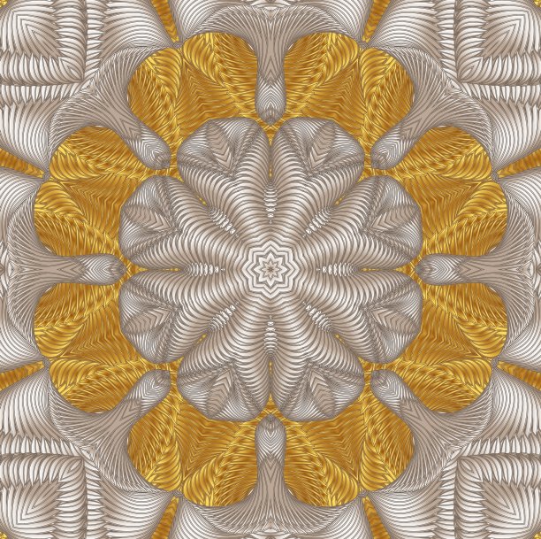 千变万化的米色和金色无缝图案图片下载