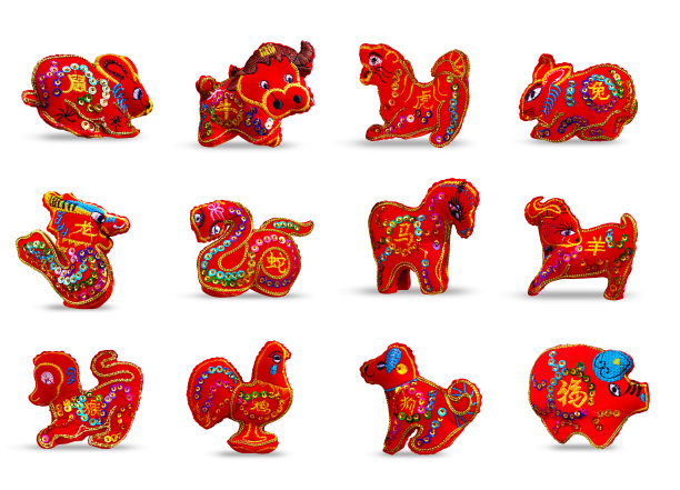 红色十二生肖图片下载