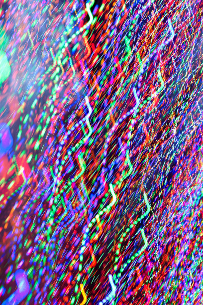 五颜六色的节日灯创造了电子五彩纸屑图案图片下载