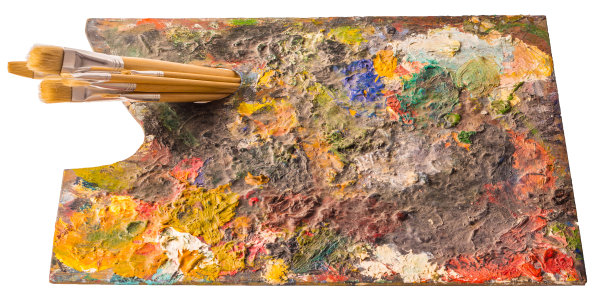 色彩艺术调色板图片下载