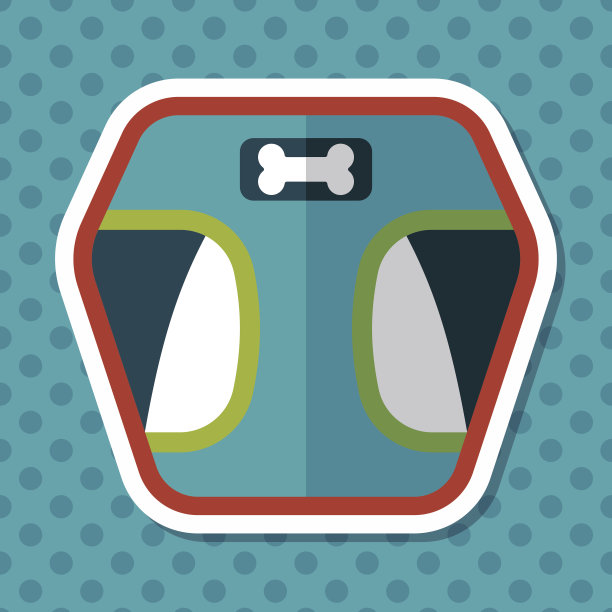 宠物衣服与长影子的图标，eps10图片下载