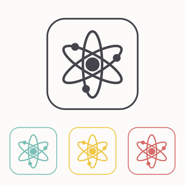 原子符号颜色图标集图片下载