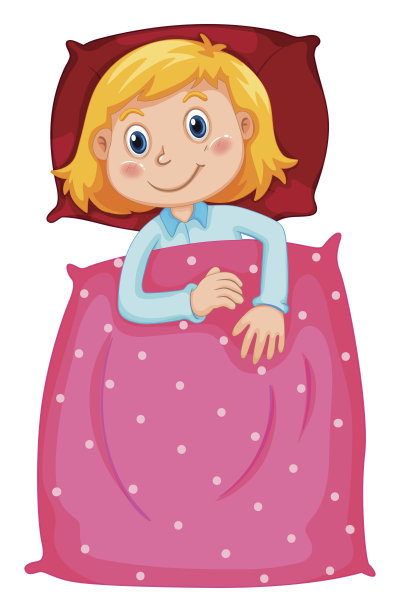 可爱的女孩在波尔卡托毛毯下图片下载