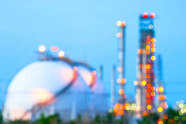 模糊照片散焦球罐石油和天然气炼油厂图片下载
