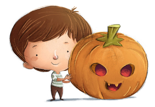 万圣节南瓜男孩图片下载