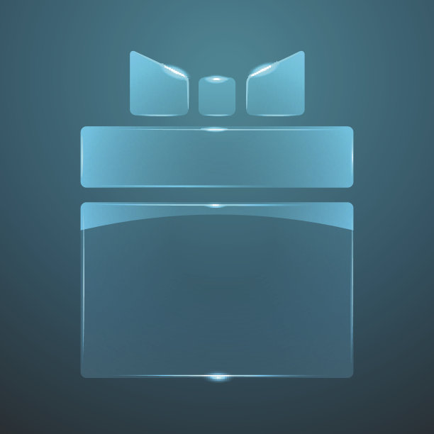 矢量玻璃现在的图标。Eps10图片下载