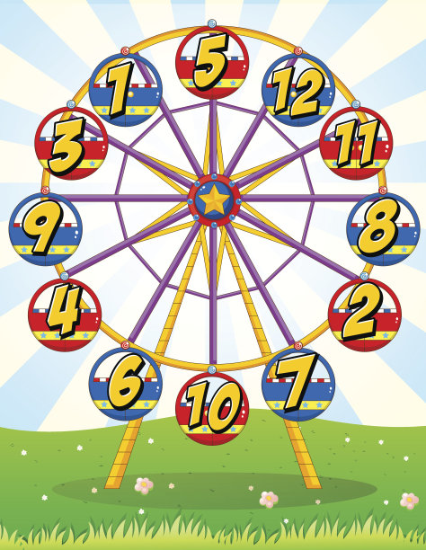 车上有数字的摩天轮图片下载