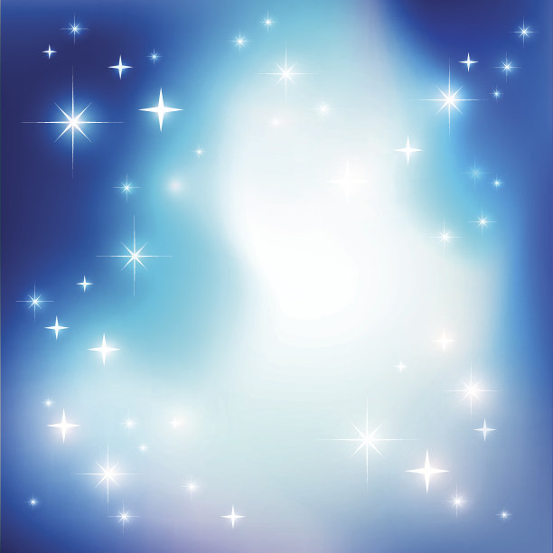 星空蓝色背景与灯光图片下载