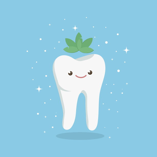 牙齿与薄荷图片下载