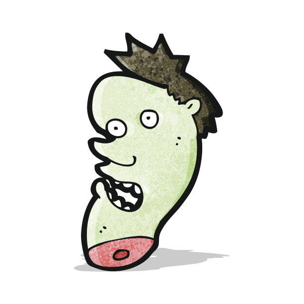 卡通僵尸的头图片下载