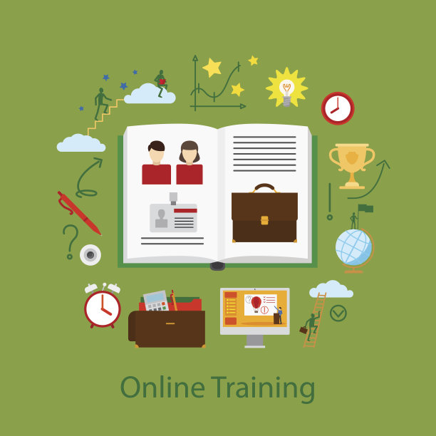 在线教育和网络研讨会的概念图片下载