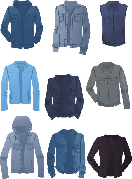 男人的牛仔夹克素材图片