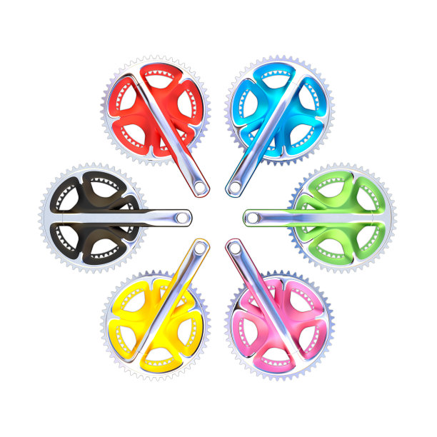 自行车曲柄带链环(高分辨率3D渲染)图片下载