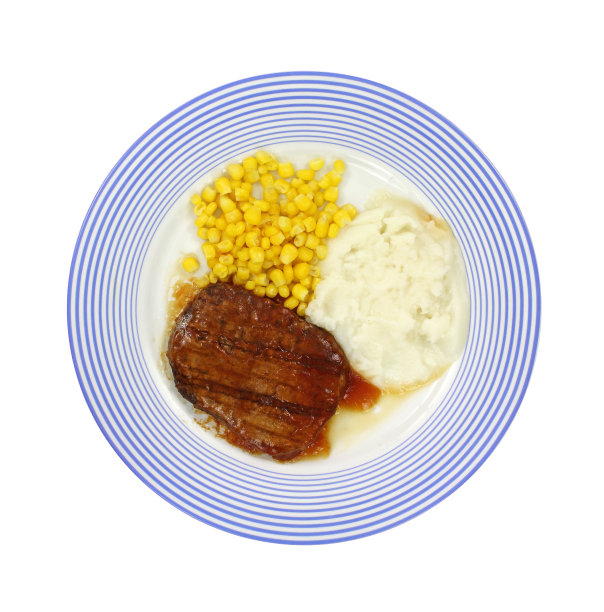 索尔斯伯利牛肉饼晚餐图片下载