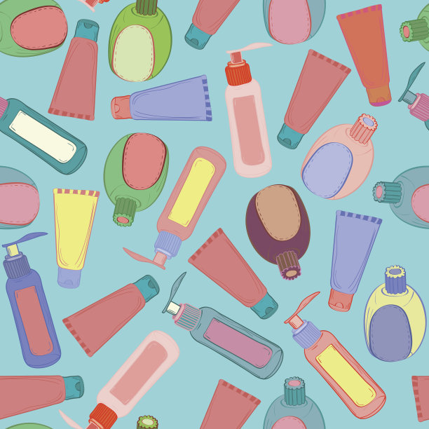 化妆品瓶模式图片下载