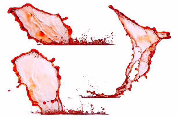 液体溅落在孤立的背景上图片下载