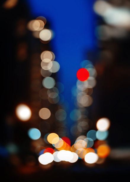 抽象模糊的纽约街道形象图片下载