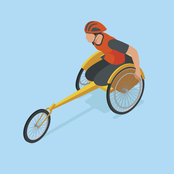 残疾人运动的等距运动图片下载