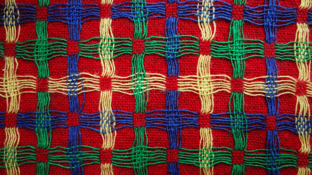 色彩丰富的织物纹理背景图片下载