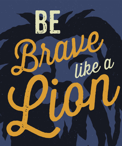 “像狮子一样勇敢”的海报图片下载
