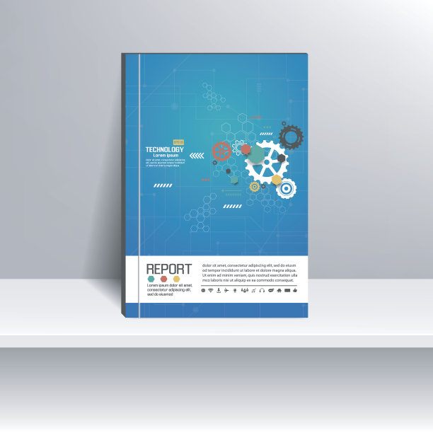 矢量设计封面报告年度传单海报图片下载