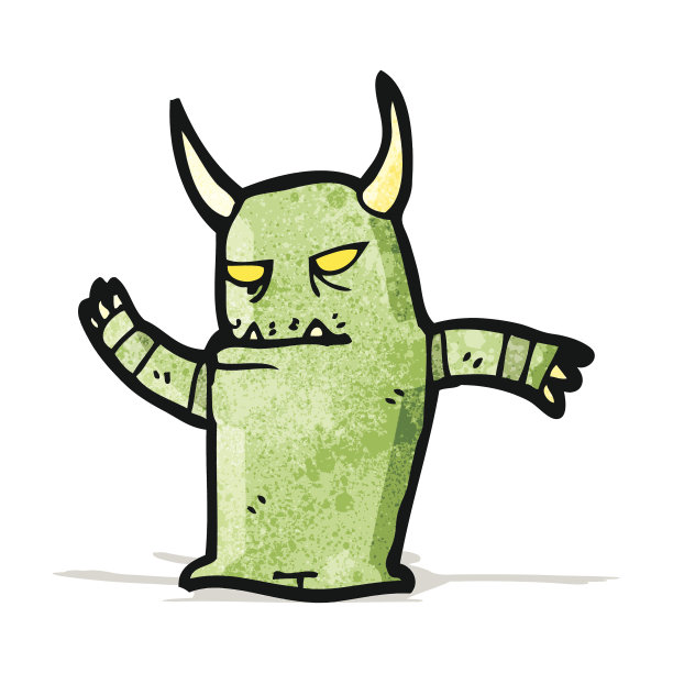 有趣的卡通怪物图片下载