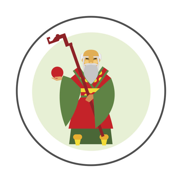 中国老智者的象征图片下载