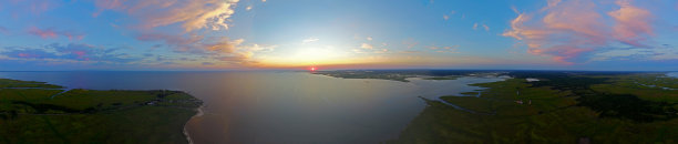 巴拿马湾的日落图片下载