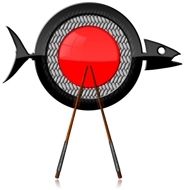 寿司——鱼和筷子的象征图片下载