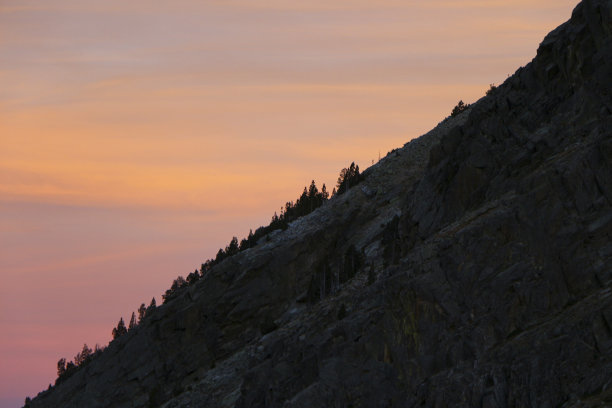 日落时的黑色剪影图片下载