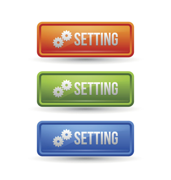 光滑的设置按钮图片下载