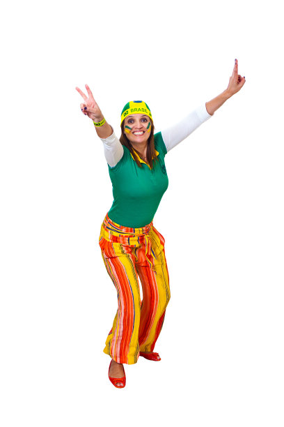 巴西球迷庆祝图片下载