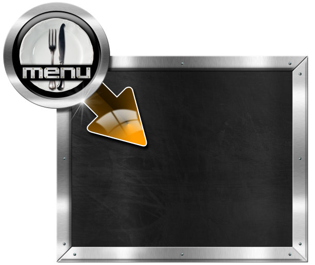 餐厅菜单的金属广告牌图片下载