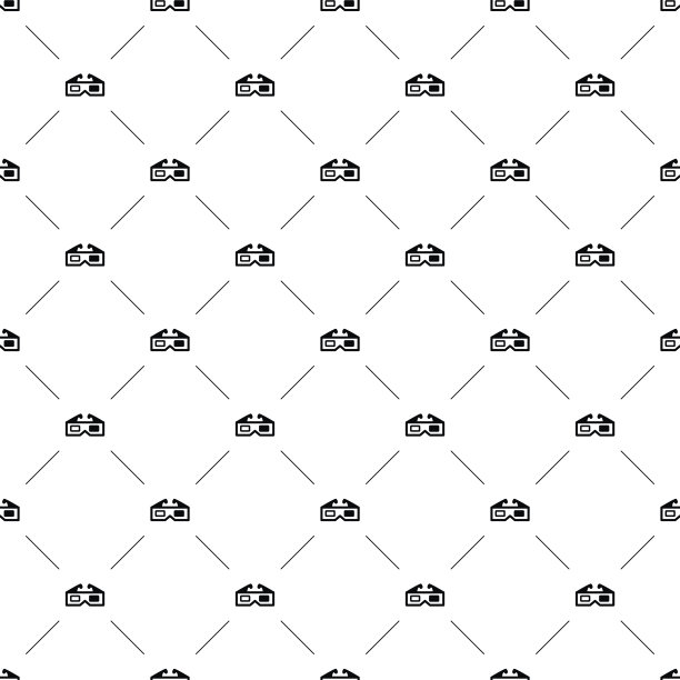 矢量无缝模式，3d眼镜图片下载