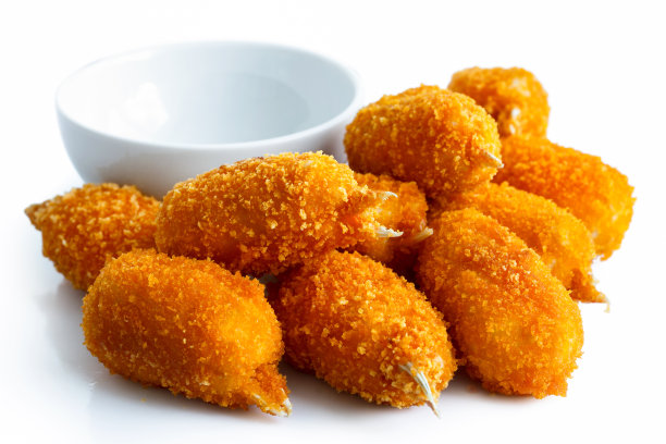 炸鱼糜面包蟹爪。图片下载