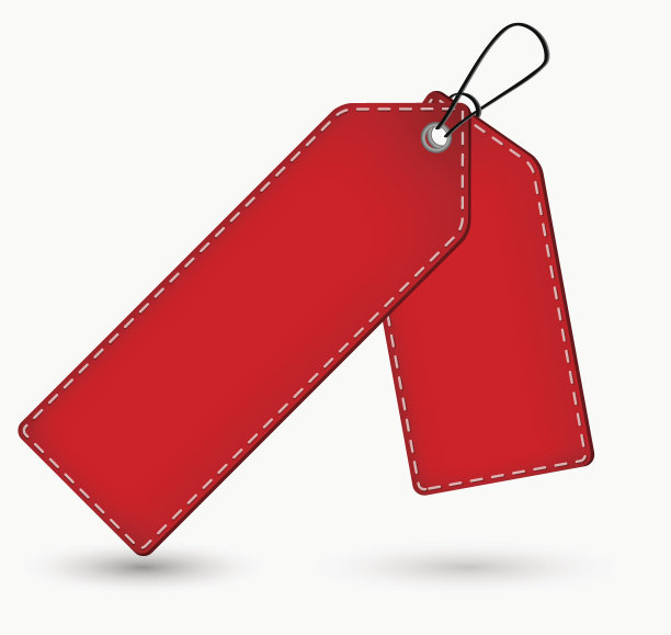 红色的价格标签图片下载
