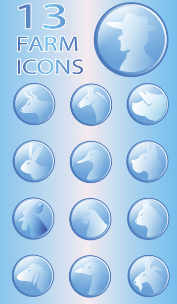 农场图标集合图片下载