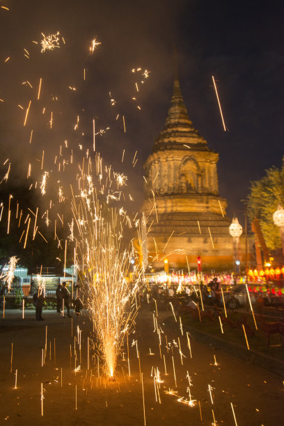 亚洲泰国清莱水暖节图片下载