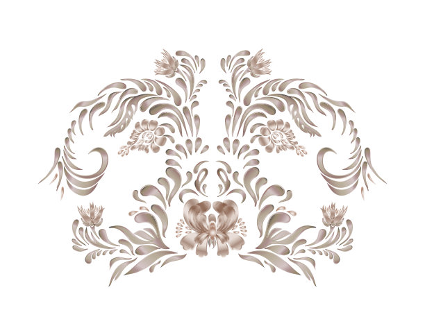 美丽的矢量边界与鲜花在复古风格。图片下载