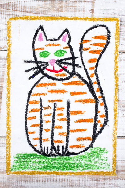 彩绘:胖姜猫图片下载