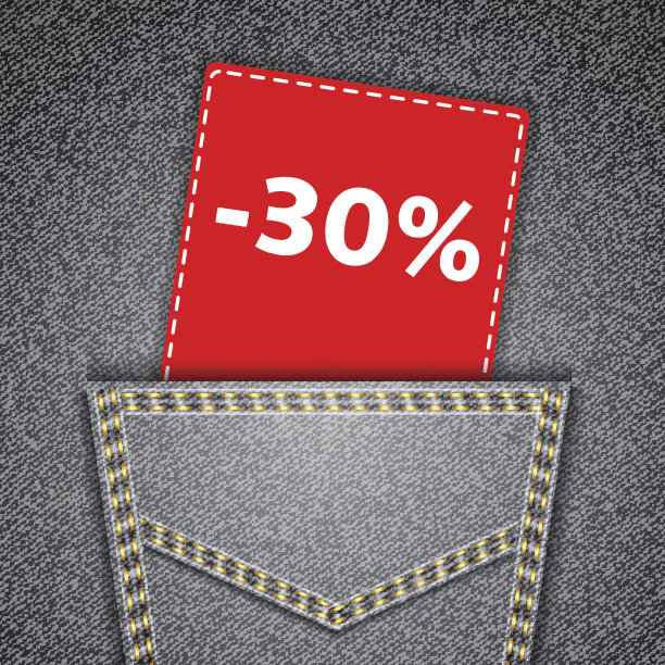 黑色牛仔裤口袋逼真的牛仔纹理与数字perc图片下载