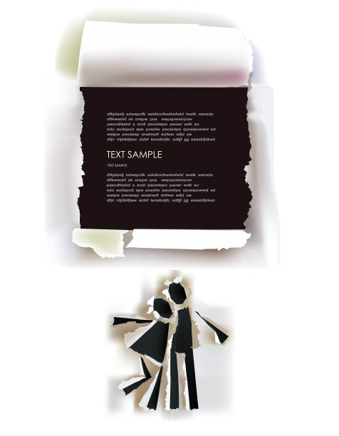 相爱的夫妇和空间的文字，撕纸收集图片下载