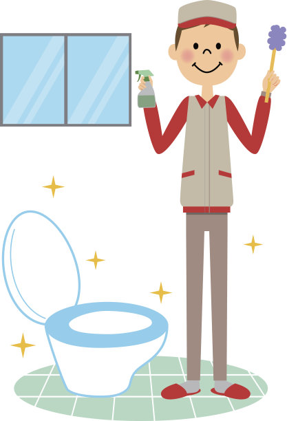 打扫厕所的人图片下载