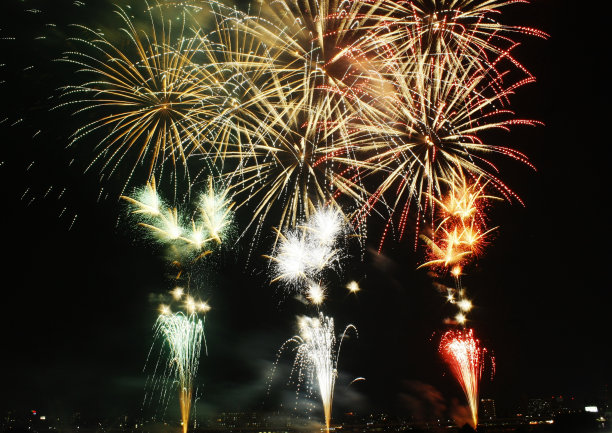 烟花集群图片下载